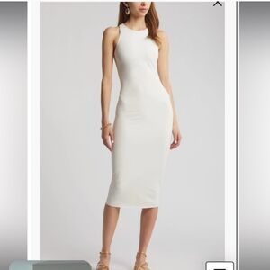 Open Edit White Bodycon Dress